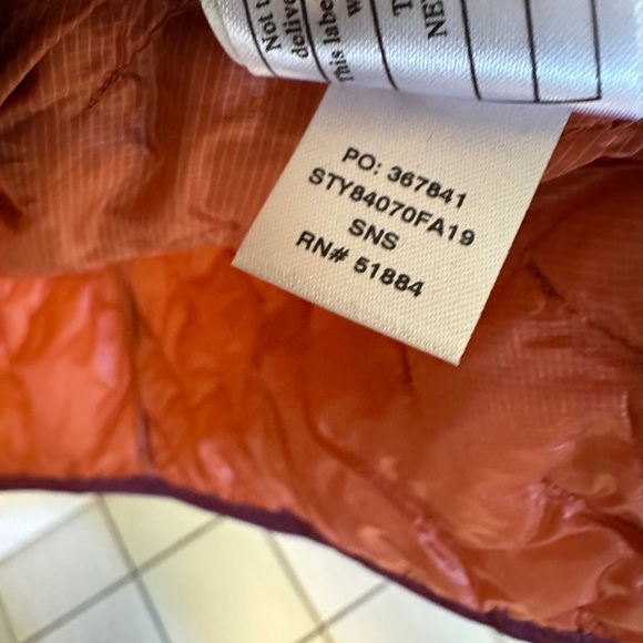 Patagonia Women’s Micro Puff Burnt Orange Down Jacket Large - Picture 7 of 10